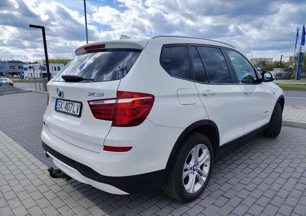 BMW X3 cena 92250 przebieg: 170735, rok produkcji 2017 z Chorzów małe 254